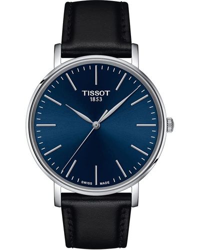 Tissot S Everytime Gent 316l Stainless Steel Case Quartz Watch - Blue