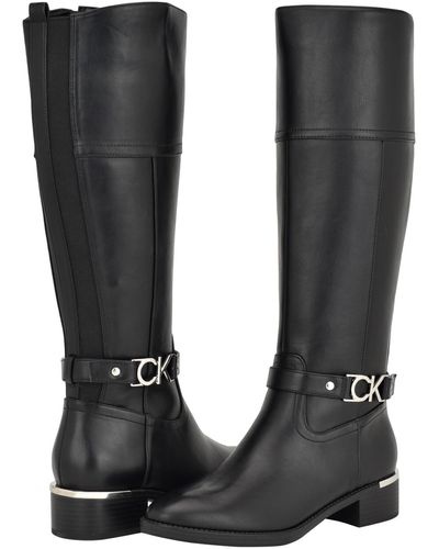Calvin Klein Daphny Knee High Boot - Black