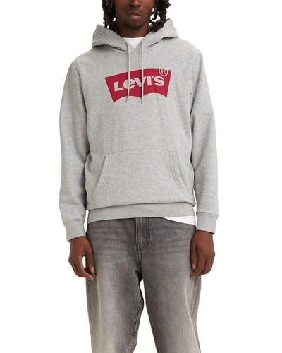Levi's Size Graphic Pullover Hoodie - Gray