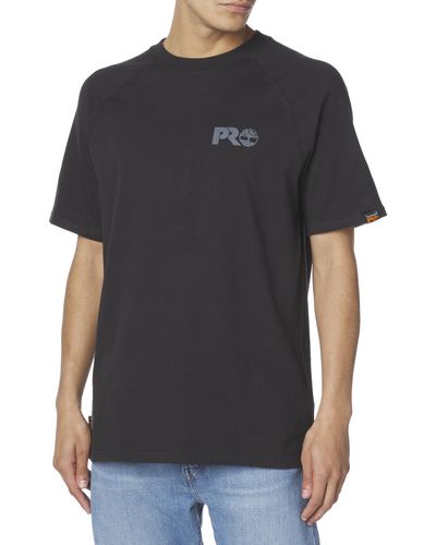 Timberland Core Refelctive Pro Logo Short-sleeve T-shirt - Black