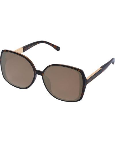 Vince Camuto Vc1002 Glamorous 100% Uv Protective Square Sunglasses. Luxe Gifts For Her - Black