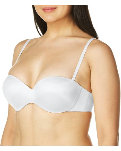 Maidenform Womens Live In Luxe Full Coverage Strapless Multiway Dm9472 Bras - White