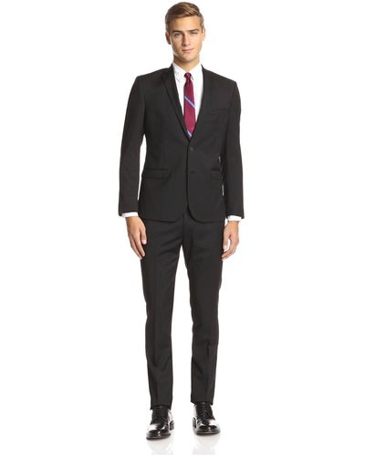 Ben Sherman Pinstripe Suit - Gray