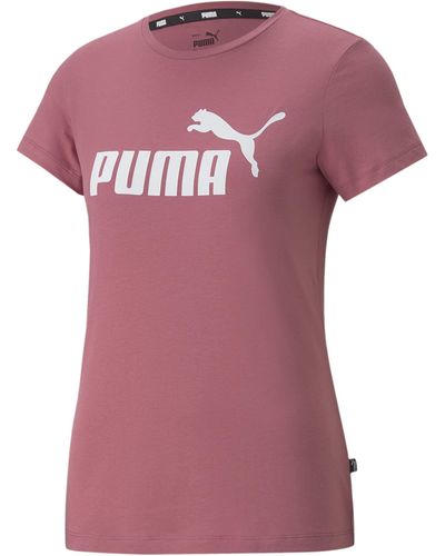 PUMA Essentials Logo Tee - Pink