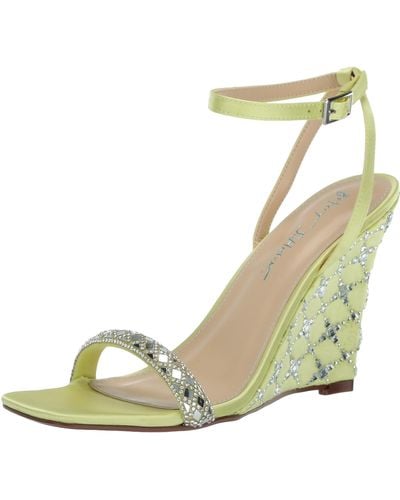 Betsey Johnson Simon Wedge Sandals - Green