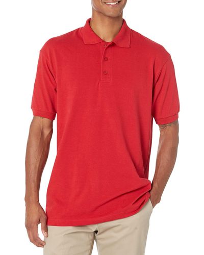 Dickies Big Short-sleeve Pique Polo Shirt - Red