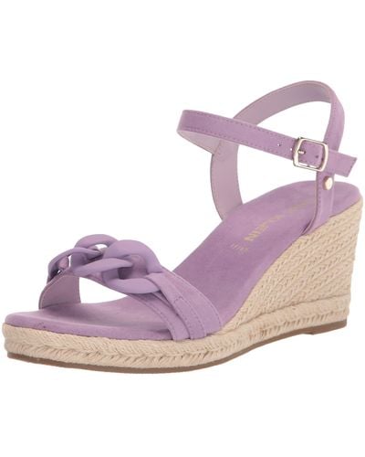 Anne Klein Marina Wedge Sandal - Purple