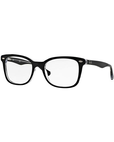 Ray-Ban Rx5285 Square Prescription Eyeglass Frames - Black