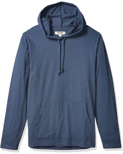 Goodthreads Soft Cotton Long-sleeve Pullover Hoodie - Blue