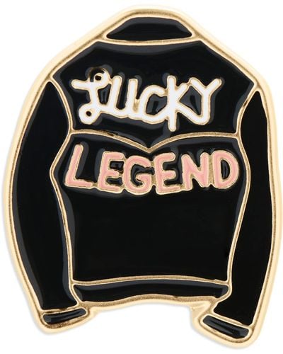 Lucky Brand Lucky Legend Enamel Pin - Black