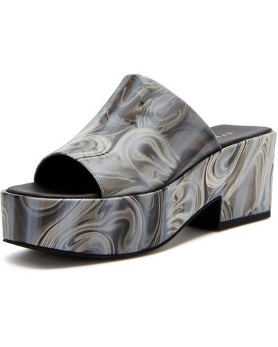 Katy Perry The Busy Bee Slide Wedge Sandal - Gray