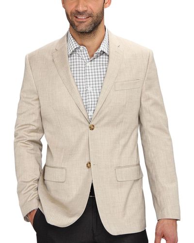 Perry Ellis Texture Suit Jacket - Natural