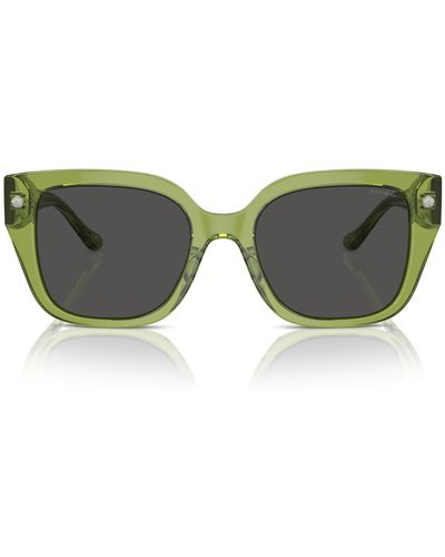 COACH Hc8392u Universal Fit Square Sunglasses - Green