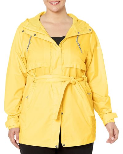 Columbia Pardon My Trench Rain Jacket - Yellow