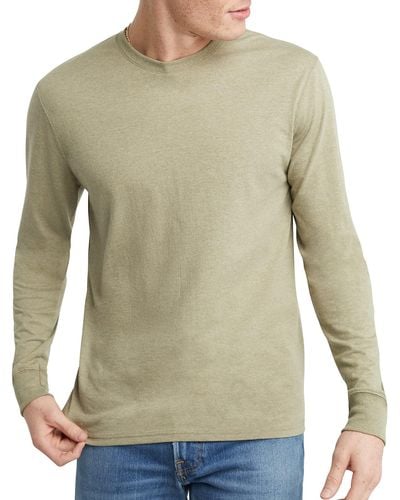 Hanes Originals Tri-blend Long Sleeve T-shirt - Green