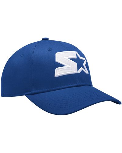 Starter Adjustable Snap Back Embriodered Hat - Blue