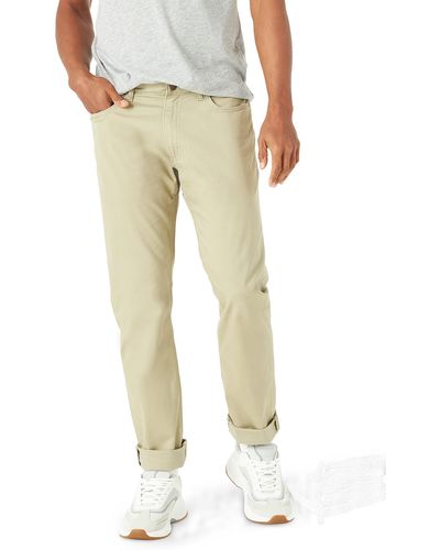 Lee Jeans Extreme Motion Straight Fit 5 Pocket Pant - Natural