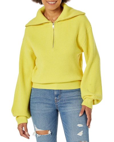 BB Dakota Steve Madden Womens Apparel Rowan Pullover Sweater - Yellow