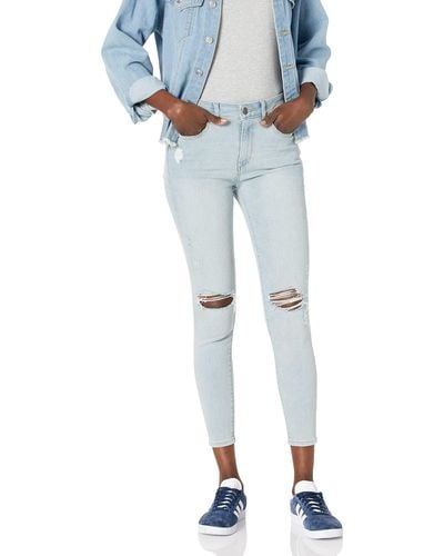DL1961 Florence Instasculpt Mid-rise Skinny Fit Cropped Jean - Blue