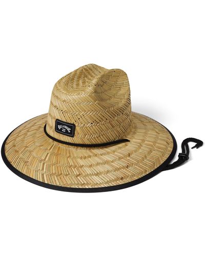 Billabong Tides Print Straw Hat Asphalt One Size - Multicolor