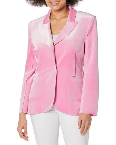 Norma Kamali Single Breasted Jacket - Pink
