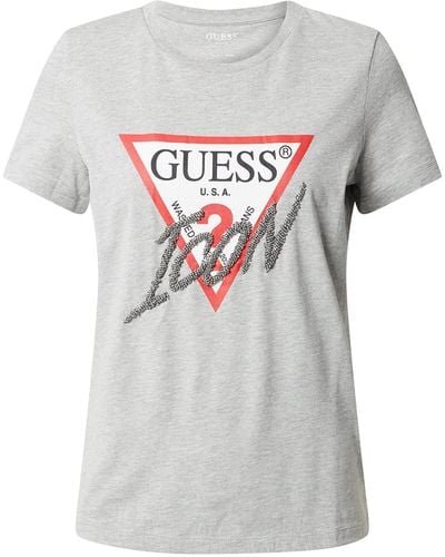 Guess Short Sleeve Icon Tee - Grey