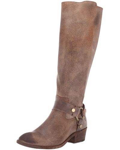 Frye Carson Harness Tall Western Boot - Brown