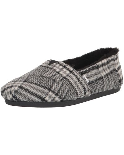 TOMS Alpargata Recycled Cotton Canvas" Loafer Flat - Black