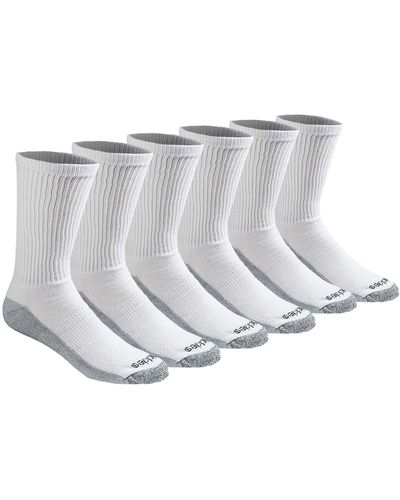 Dickies 6 Pair Pack Dri-Tech Comfort Crew Socken - Weiß