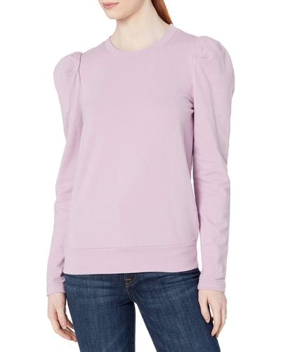Jessica Simpson Mia Puff Sleeve Knit Top Pullover - Pink