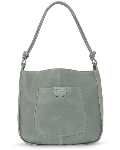 Lucky Brand Emmy Leather Hobo - Gray