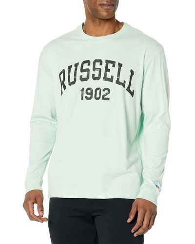 Russell Logo Long Sleeve T-shirt - Gray