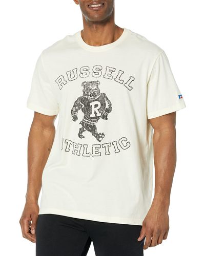 White Russell Athletic T-shirts for Men | Lyst