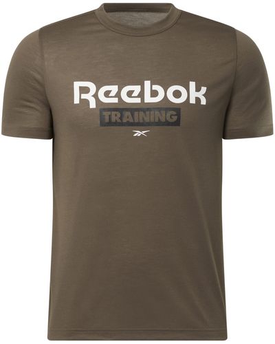 Reebok Training Speedwick Graphic Tee Shirt - Brown