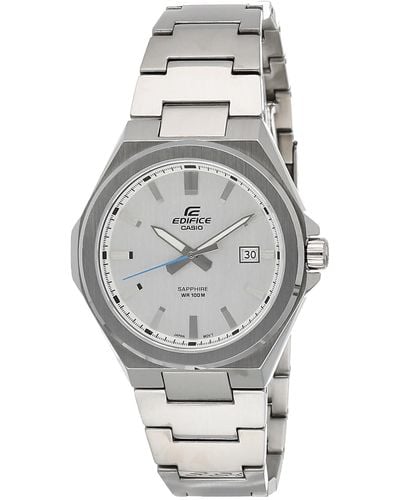 G-Shock Edifice Quartz Date Indicator Sapphire Crystal Wrist Watch Efb-108d-7av - Gray
