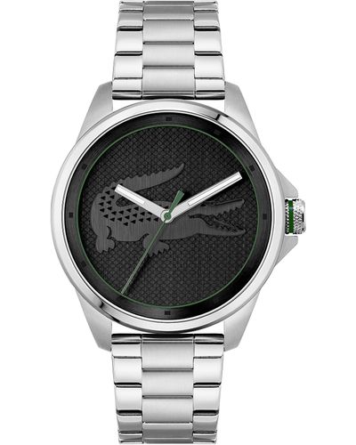 Lacoste Le Croc Quartz Stainless Steel And Link Bracelet Watch - Metallic