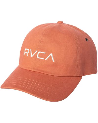 RVCA Womens Classic Adjustable Dad Hat Baseball Cap - Orange