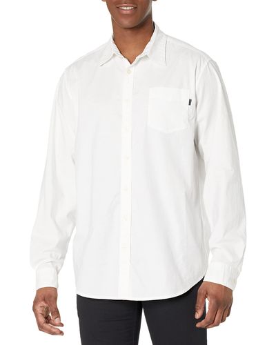 Dockers Classic Fit Long Sleeve Signature Comfort Flex Shirt - Gray