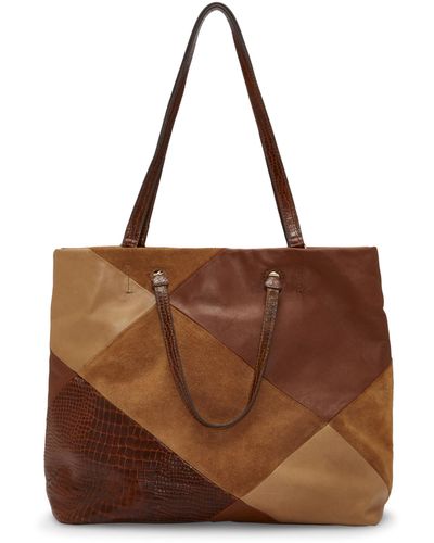 Lucky Brand Jema Leather Tote Handbag - Brown