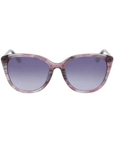 Anne Klein Ak7069 Cat Eye Sunglasses - Purple