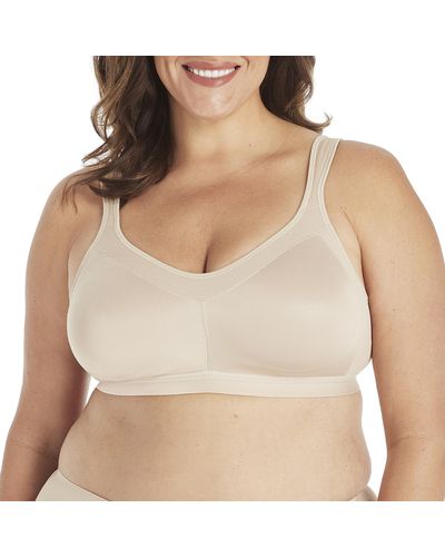Playtex Womens 18 Hour Active Breathable Comfort Wireless Us4159 Full Coverage Bra - Natural