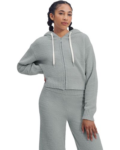 UGG Hana Zip Hoodie Sweater - Gray