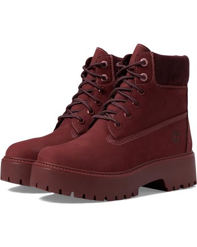 Timberland Stone Street 6 Lace-up Waterproof Boots - Red