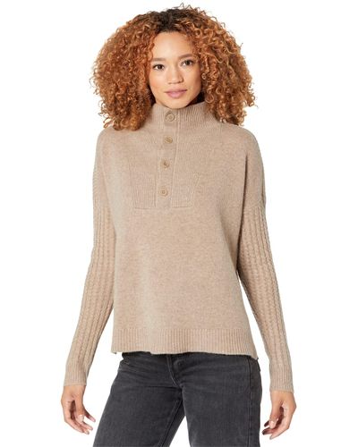 Splendid Nora Cashmere Long Sleeve Sweater - Natural
