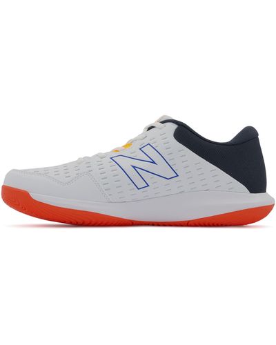 New Balance 696 V4 Hard Court Tennis Shoe - Blue