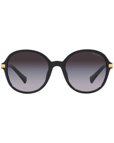 Ralph By Ralph Lauren Ra5297u Universal Fit Round Sunglasses - Black