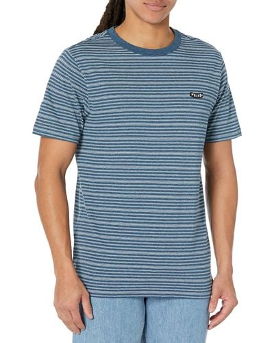 Volcom Regular Static Stripe Crew Shirt - Blue