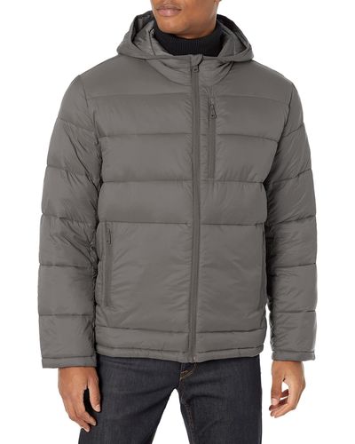 Cole Haan Everyday Water Resistant Puffer Jacket - Gray