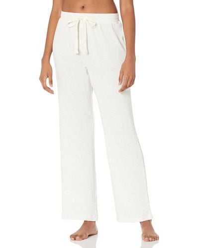 Amazon Essentials Lightweight Lounge Terry Pyjama Pant - White