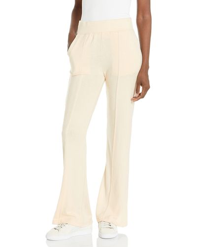 Andrew Marc Hacci Wide Leg Sports Pants - Natural